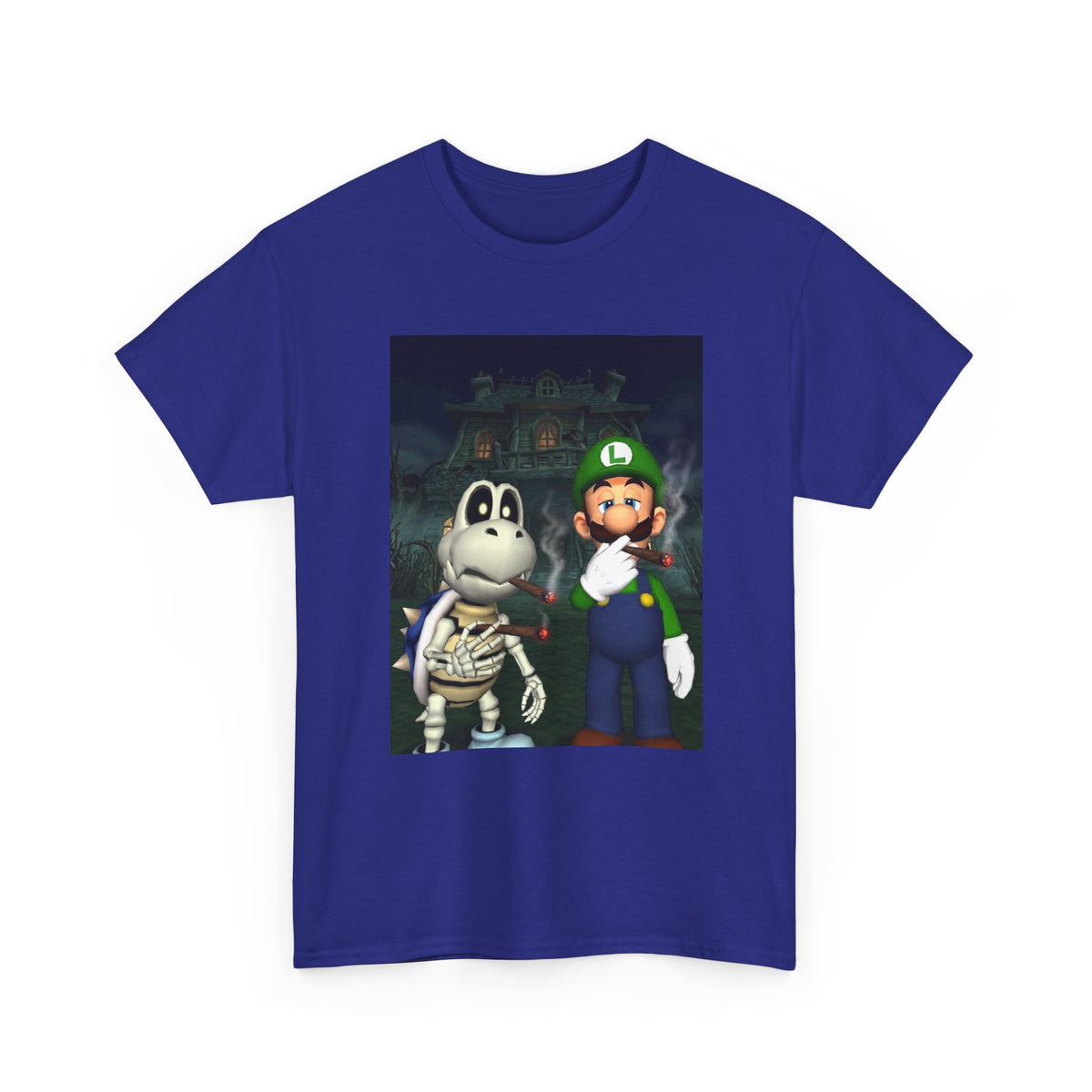 Luigi and Dry Bones Smoking Blunts Tee
