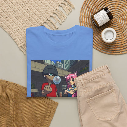 Skater Punk And Kitty Girl In Skater Park Tee