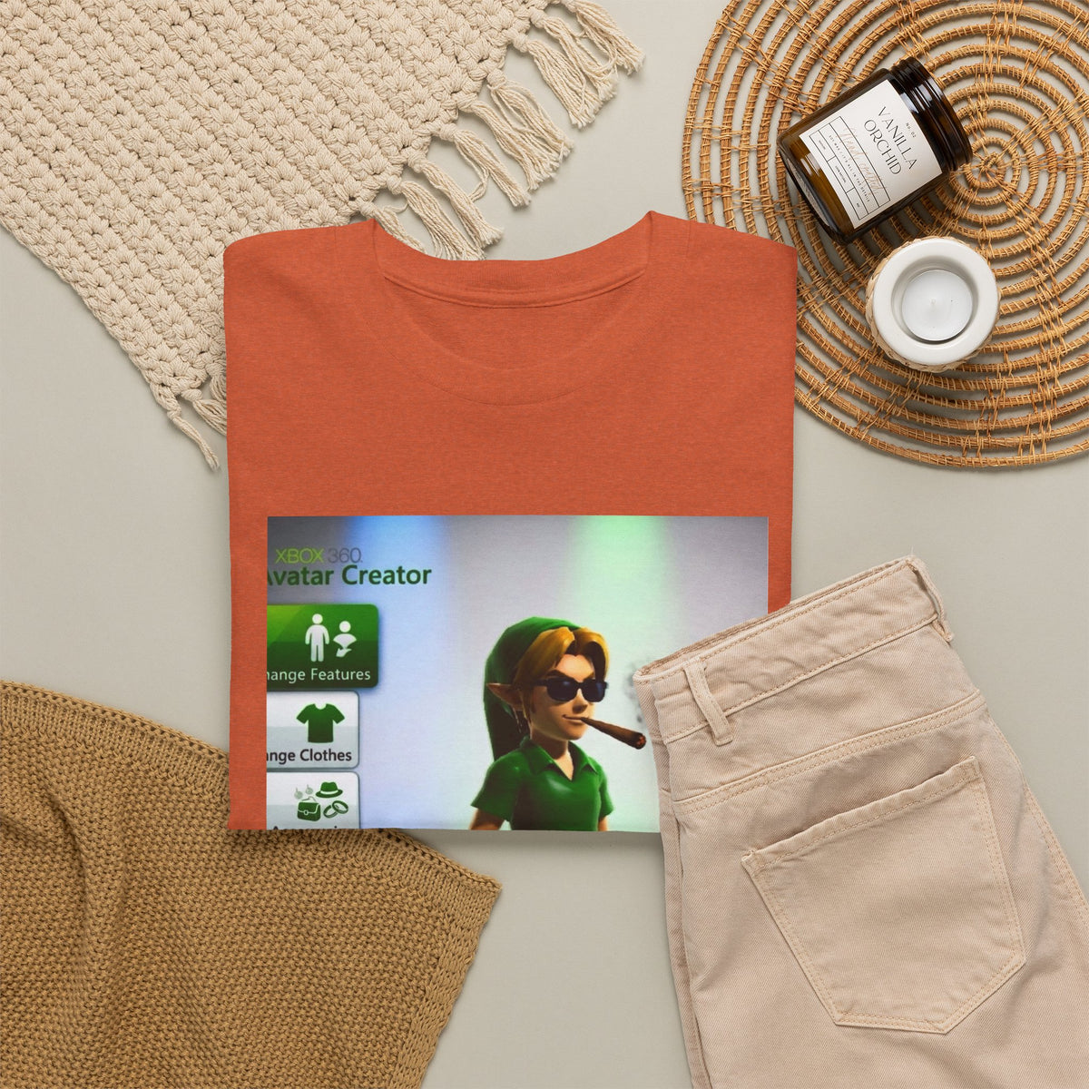 Xbox Avatar Link Smoking Blunt Tee