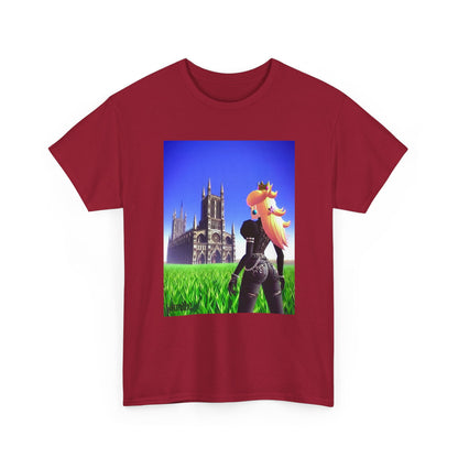 Gothic Princess Peach Gazing At Cathedral