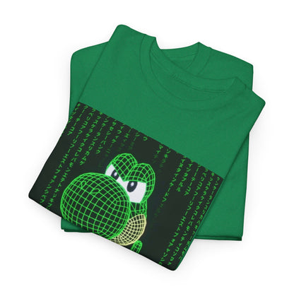 Wireframe Yoshi Flipping The Bird Tee