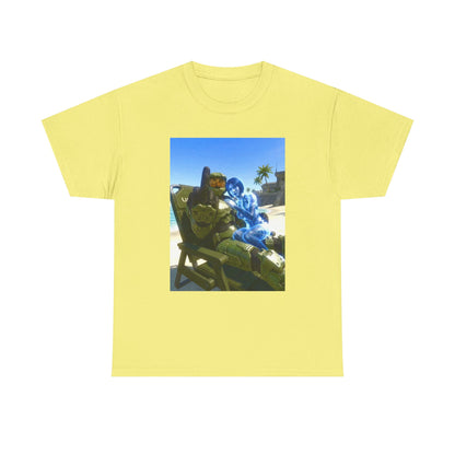 Master Chief And Cortana Chillin' Beach Vibes