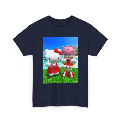 Hello Kitty and Amy Flipping Off Tee