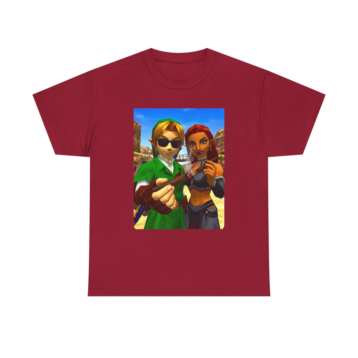 Link And Gerudo Blazing Out West Tee