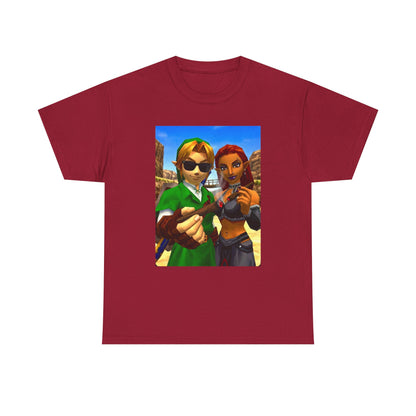 Link And Gerudo Blazing Out West Tee