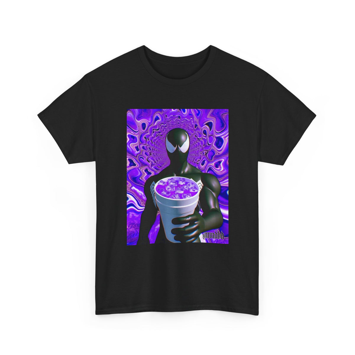 Venom Spider-Man Holding Purple Double Cup