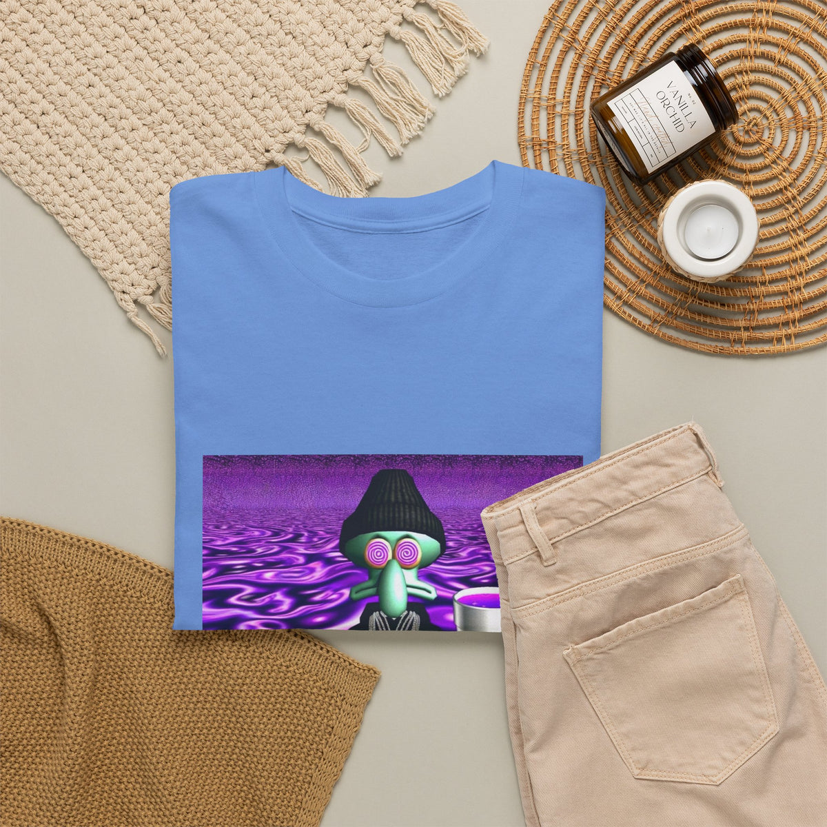 Squidward Sipping Lean In A Purple Haze
