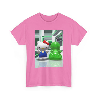 Kitty And Slime Flipping The Bird Tee