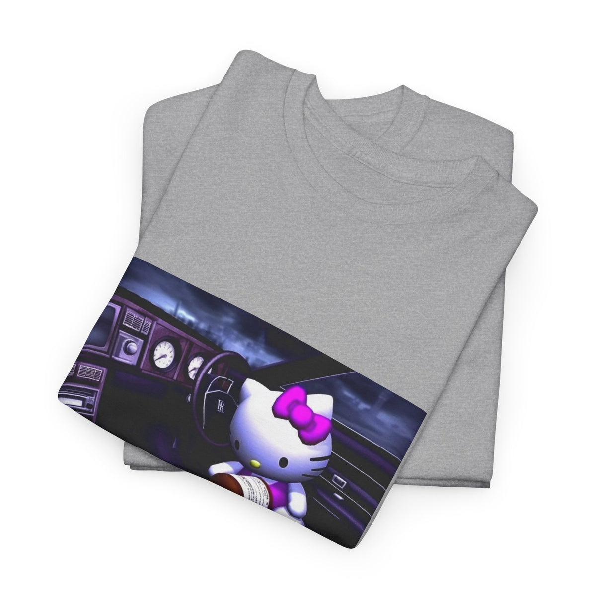 Hello Kitty Pours Lean In Car Tee