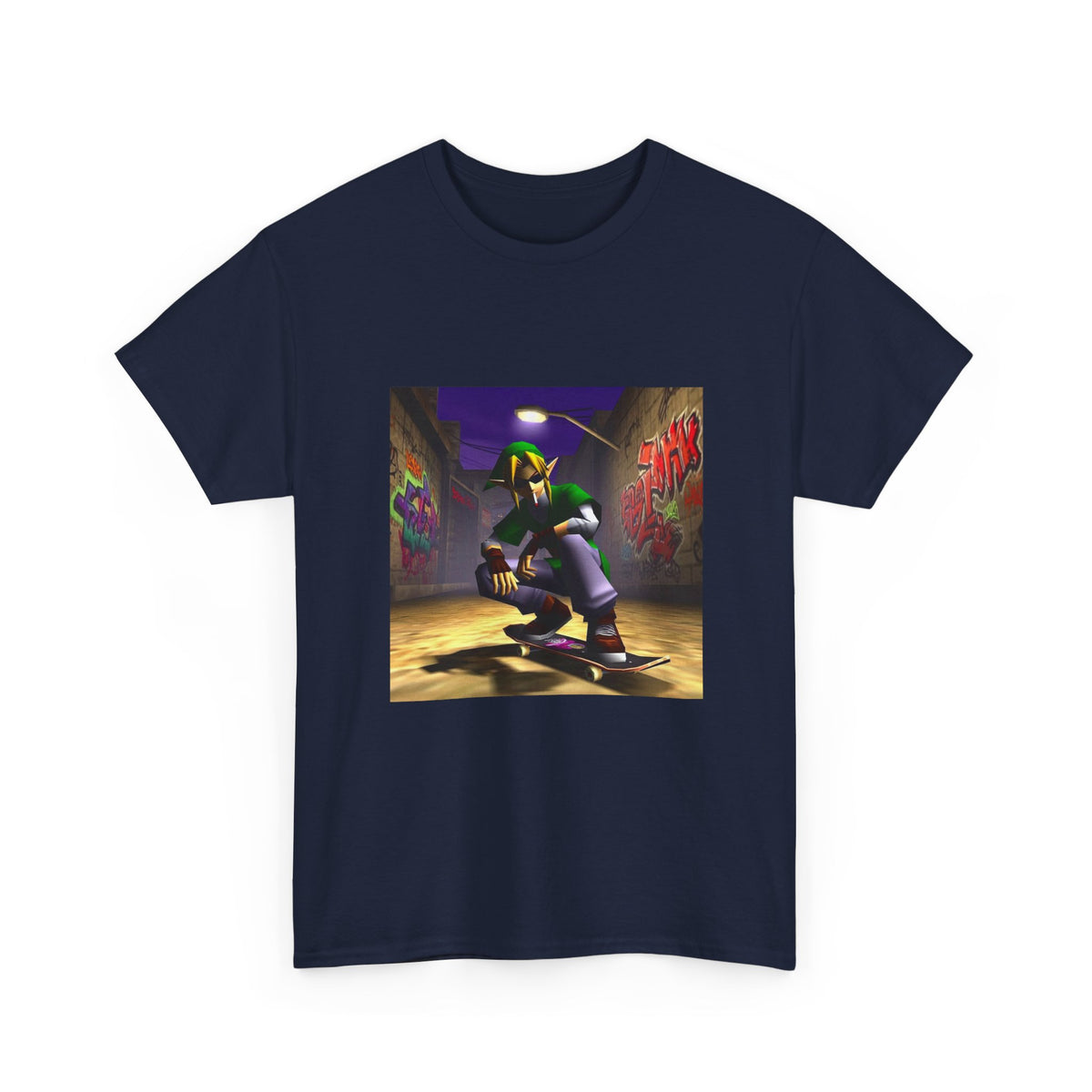 Skater Elf Smoking In Alleyway Tee