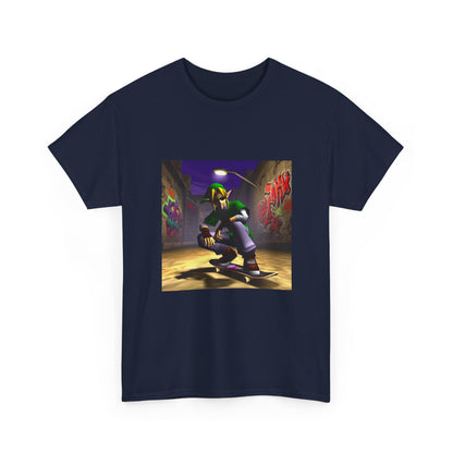 Skater Elf Smoking In Alleyway Tee
