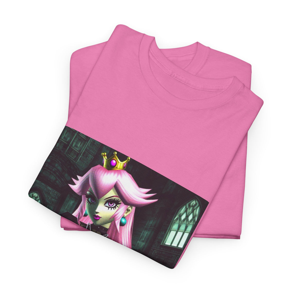 Goth Peach In Haunted Castle Tee