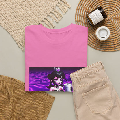 Goth Peach Wading In Purple Waves