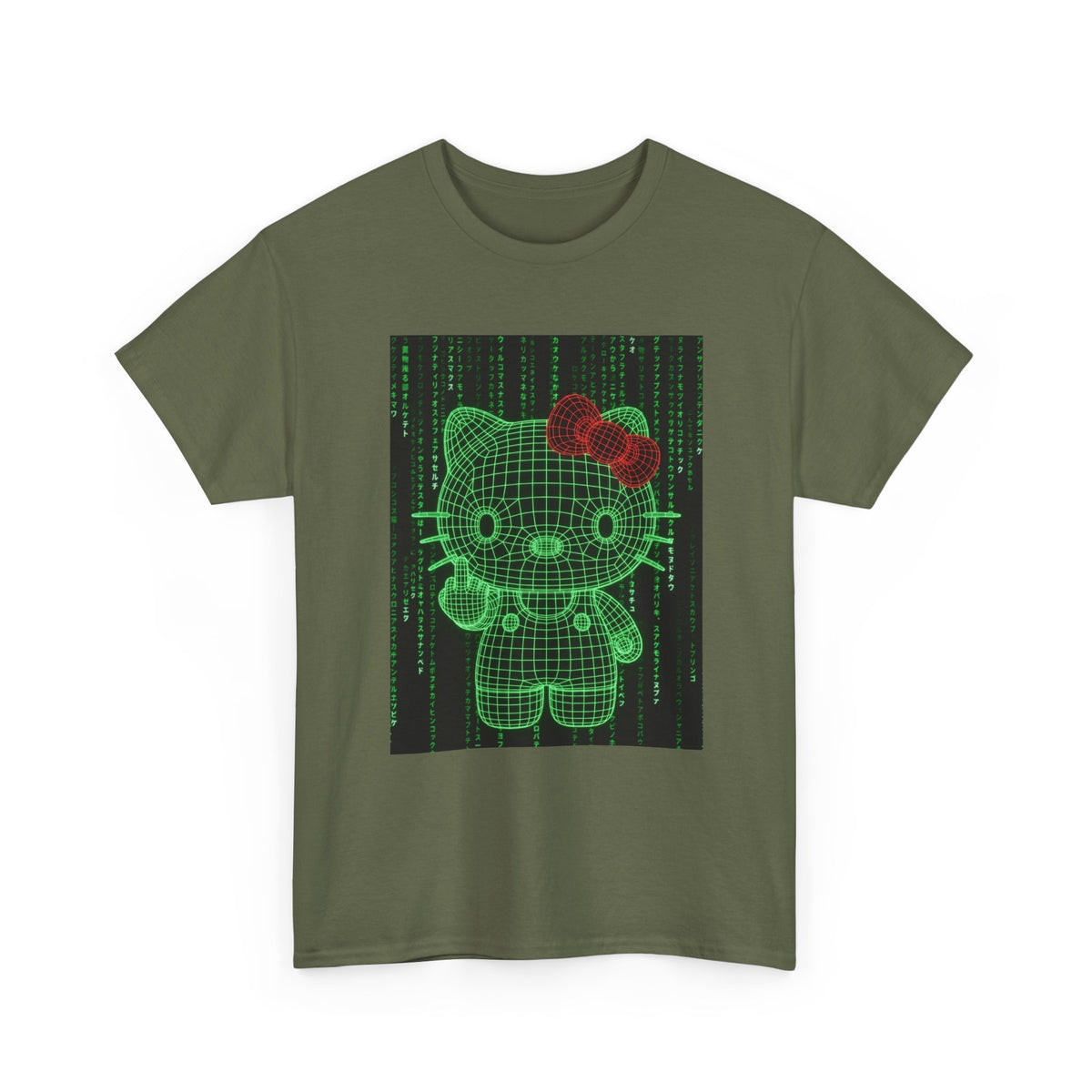 Cyber Hello Kitty Flips The Bird Tee