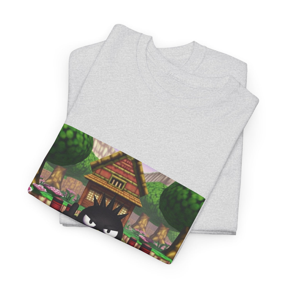 Grumpy Black Bird Flipping Off Tee