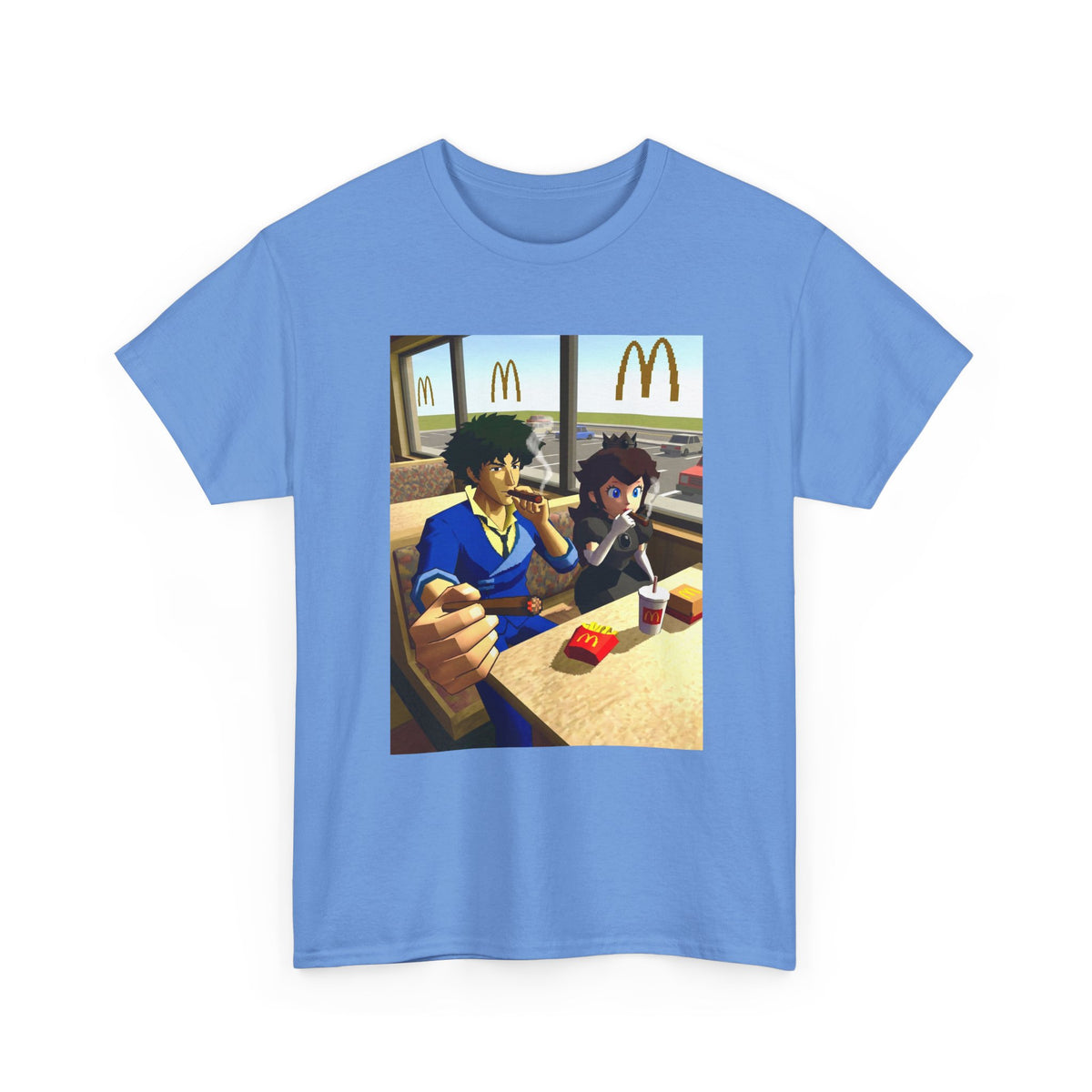 Spike Spiegel And Bowser Jr. Smoking Tee