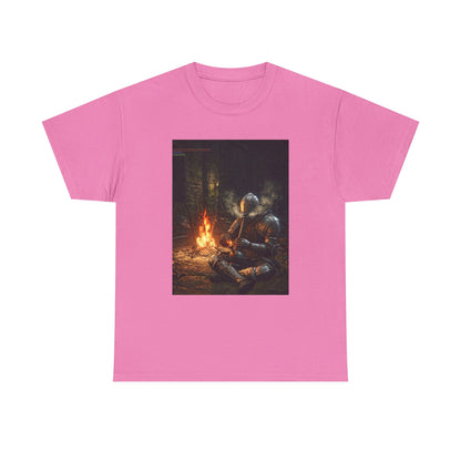 Armored Knight Smoking Bong By Bonfire