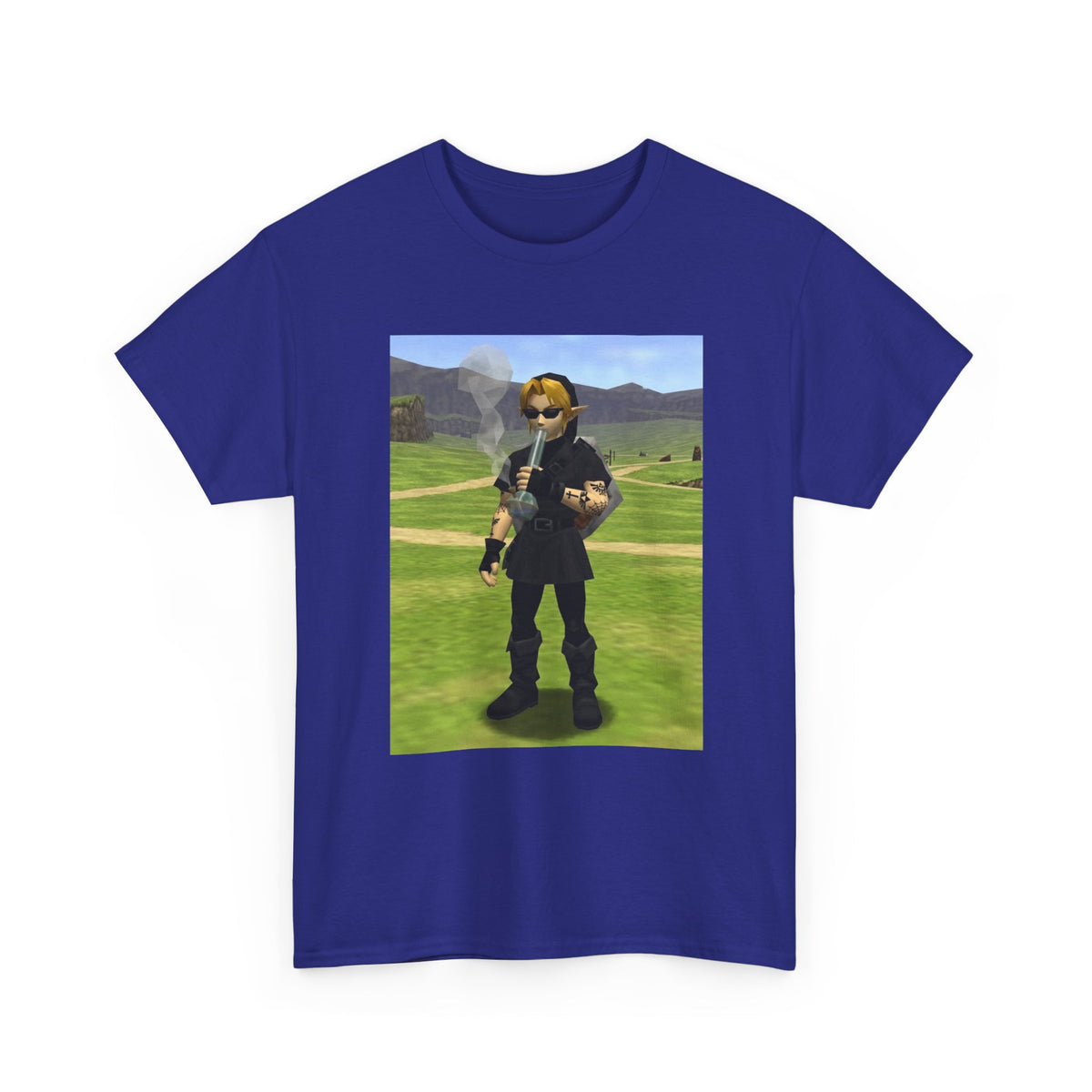 Edgy Dark Link Bong Hit Tee