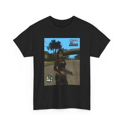Anime Assassin Girl Holding Gun Tee