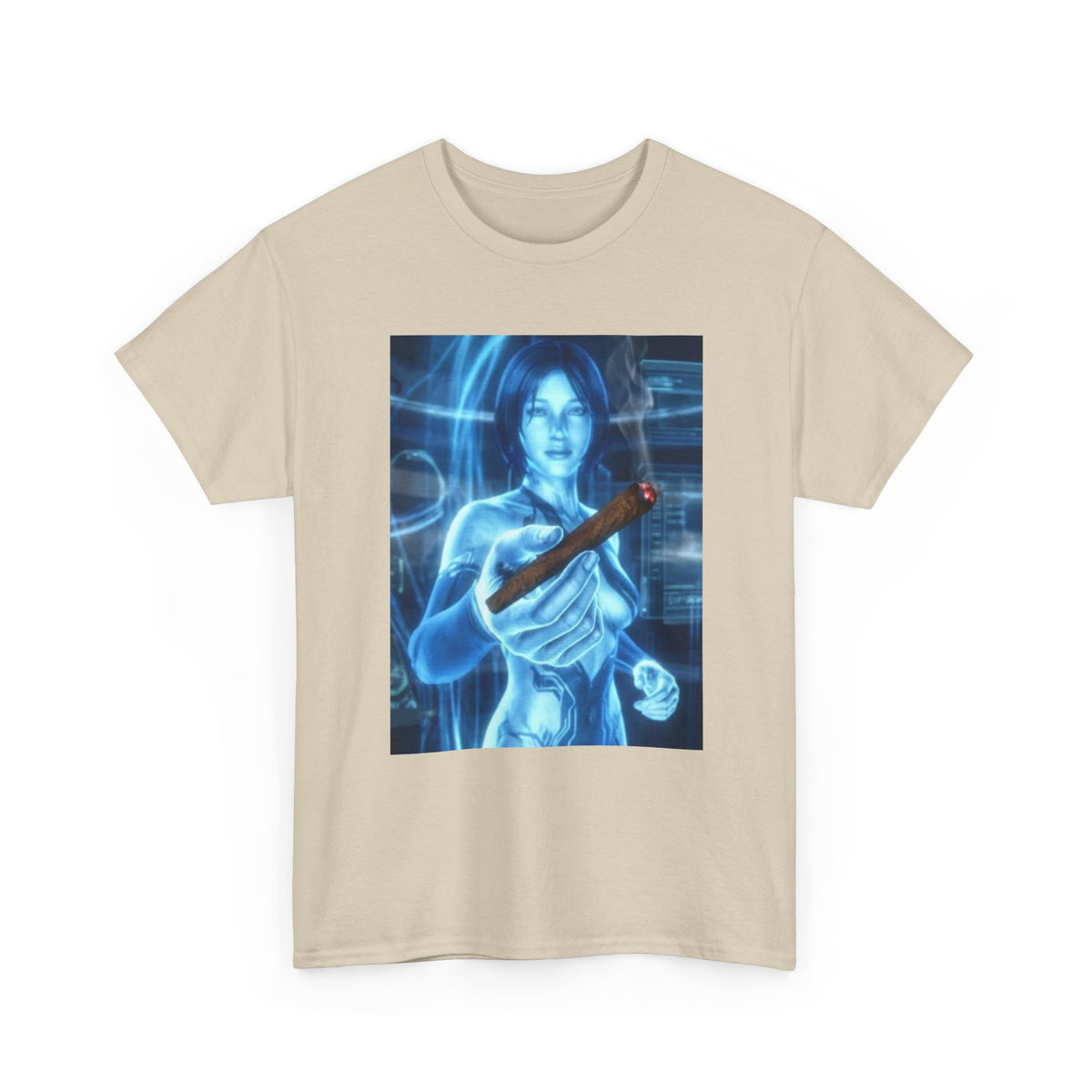 Holographic Babe Passing The Blunt Tee