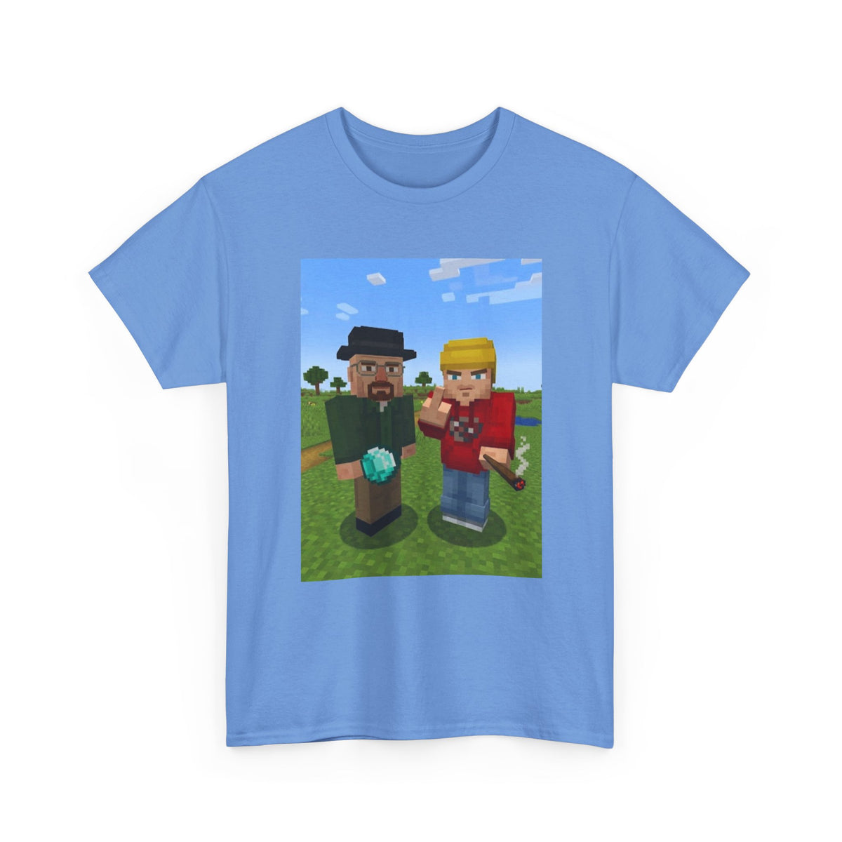 Pixelated Duo In The Green Field Tee