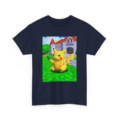 Pikachu Flipping The Bird At Peach's Castle