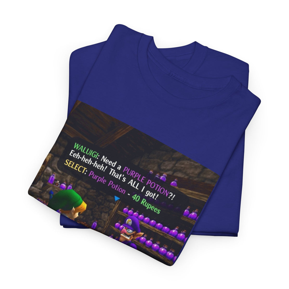Waluigi Sells Purple Potions To Link