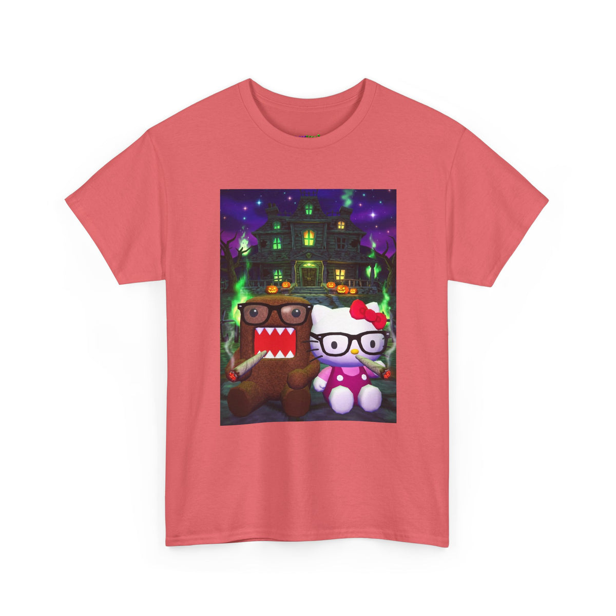 Neon Leaf Whisper Graphic Tee