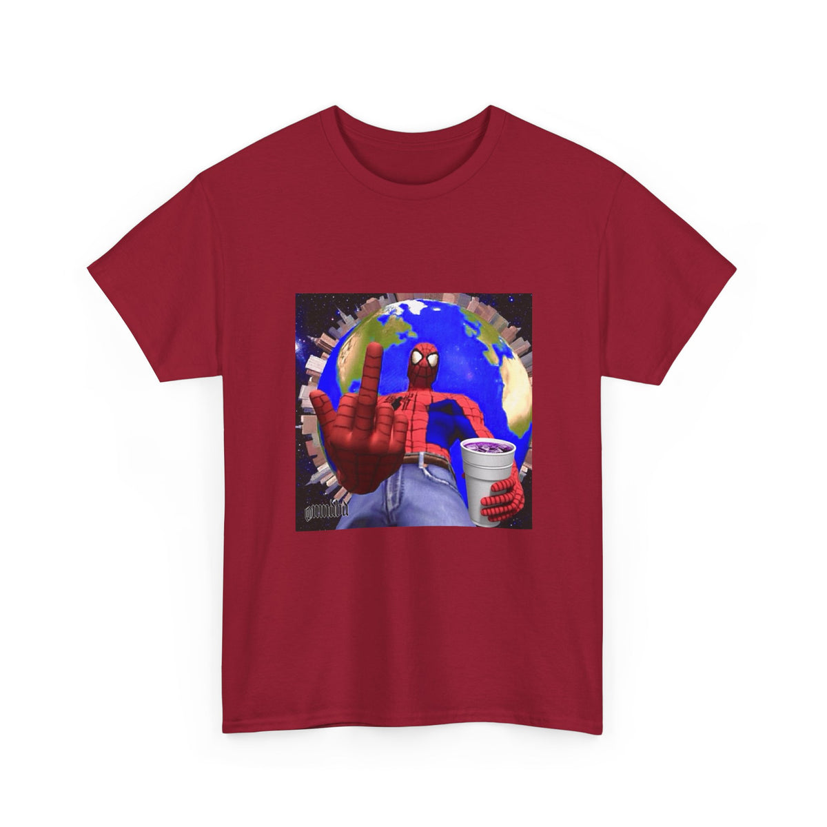 Spider-Man Flipping Off The World Tee