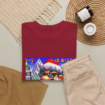 Deal With It Santa Mario Smoking Blunt Tee