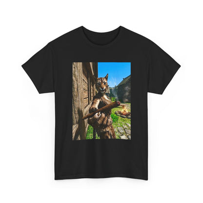 Feline Warrior Igniting Blunt Campfire Tee