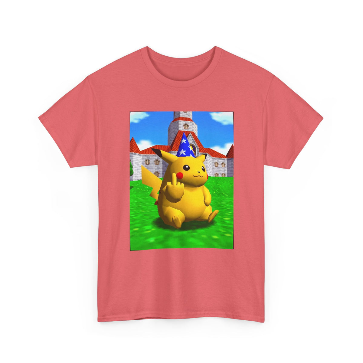 Salty Pikachu Giving The Middle Finger Tee