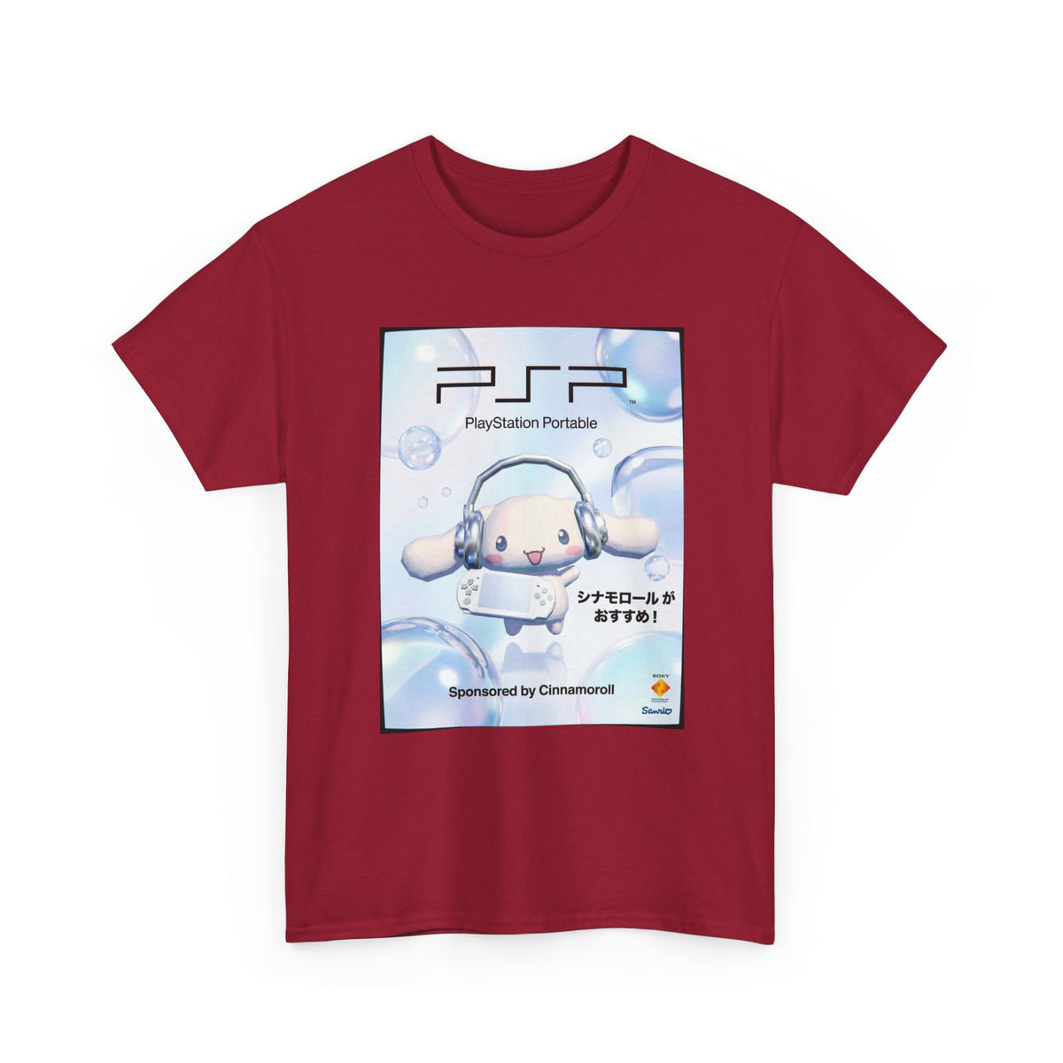 Cinnamoroll Gaming With A PlayStation Portable