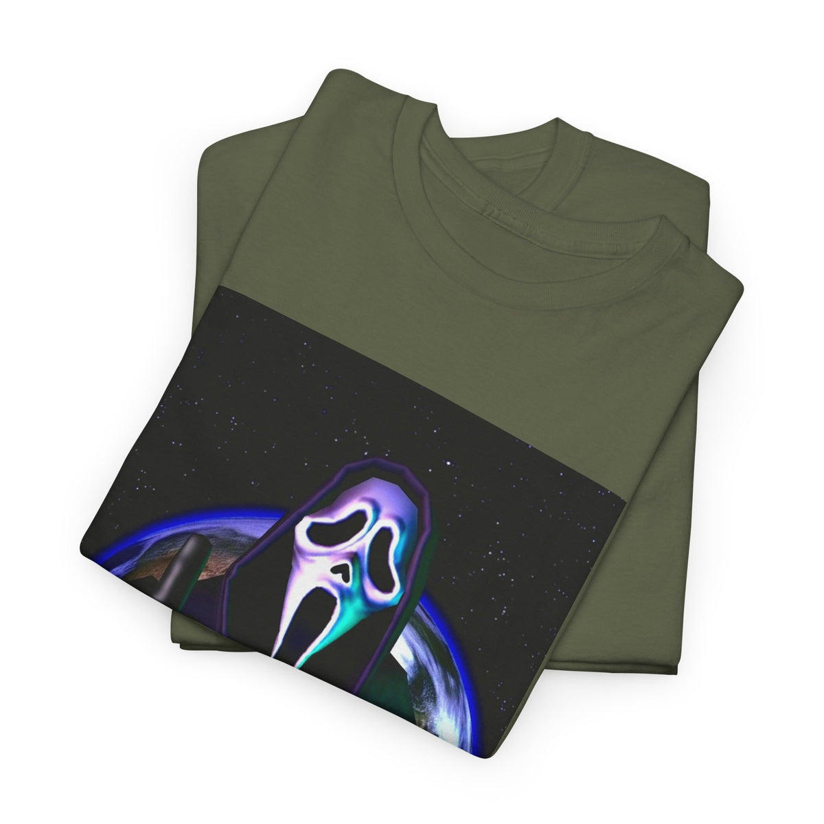 Ghostface Flipping Off The Earth Tee