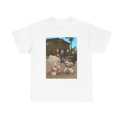 CJ And High Sanrio Characters In Grove Street Tee