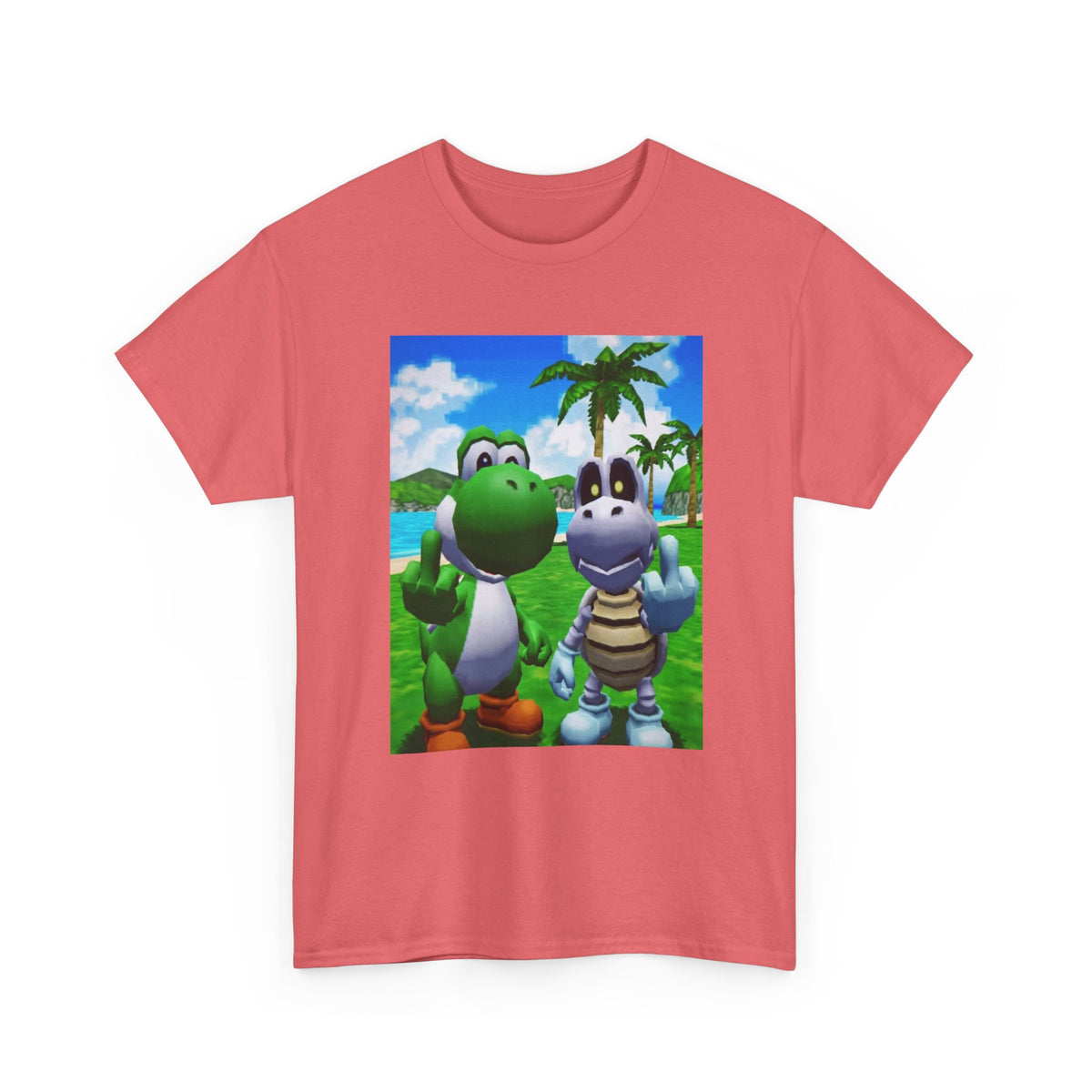 Yoshi and Dry Bones Flipping Off (Design 4)