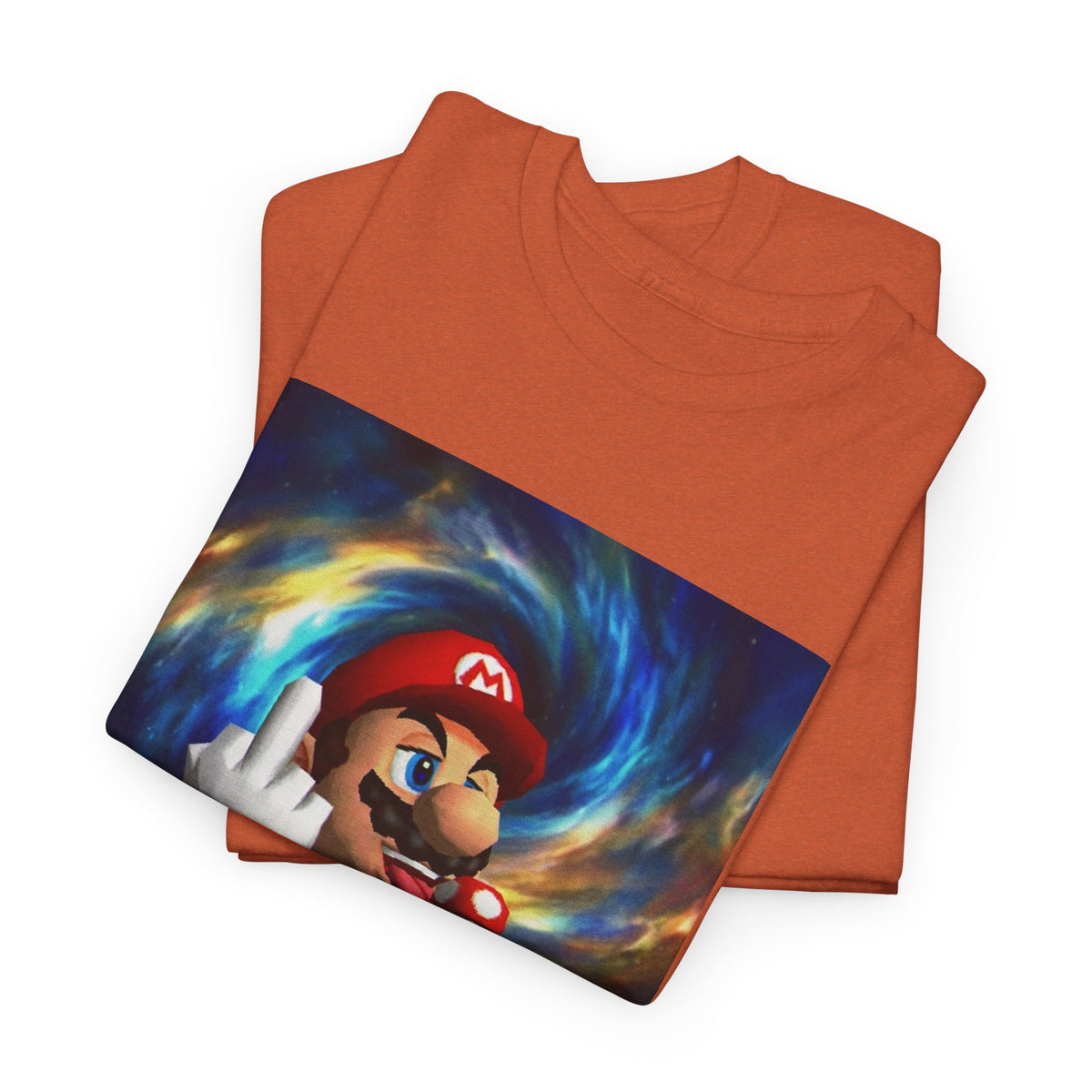 Mario Showing Middle Finger With Mushroom