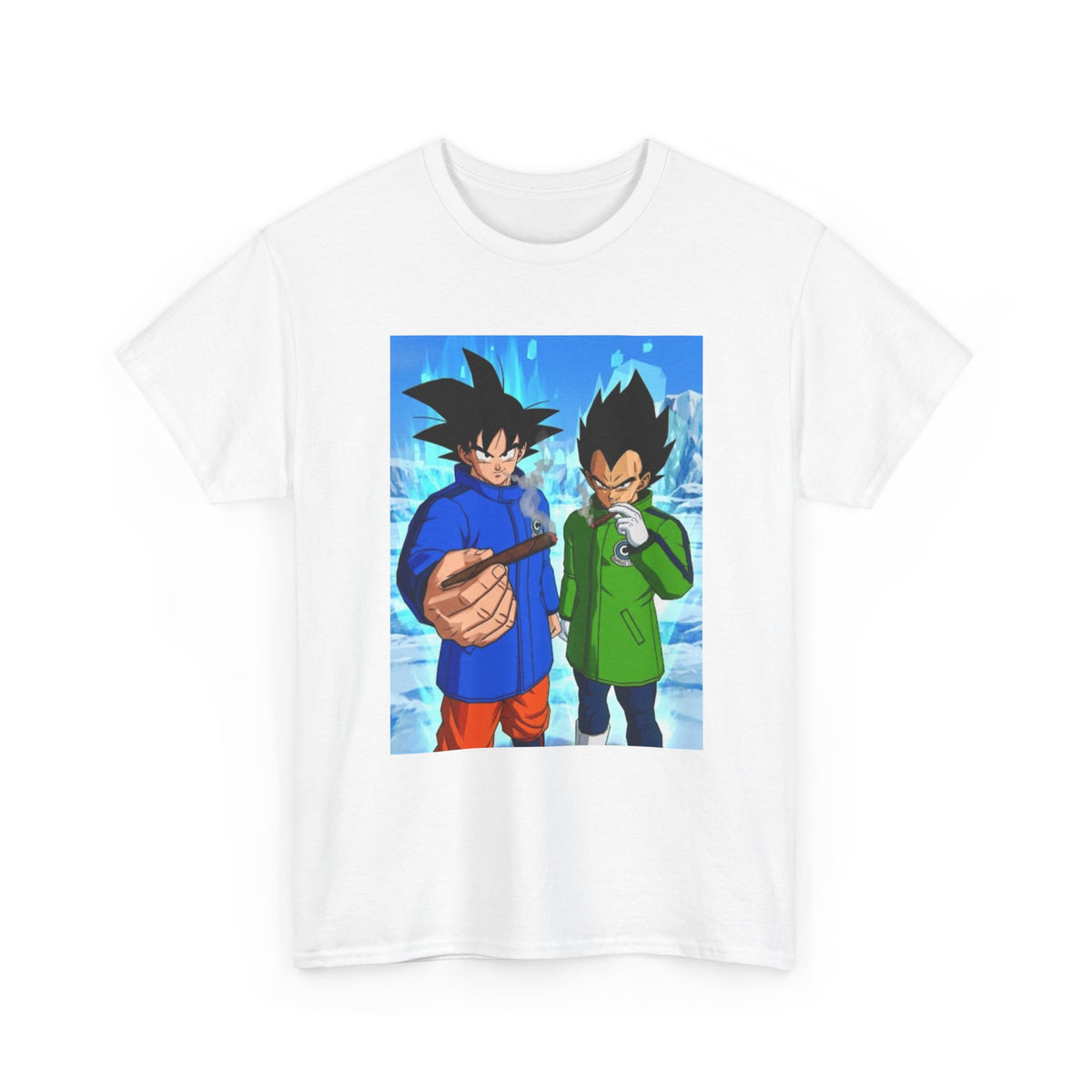 Goku and Vegeta Chillin' On Ice