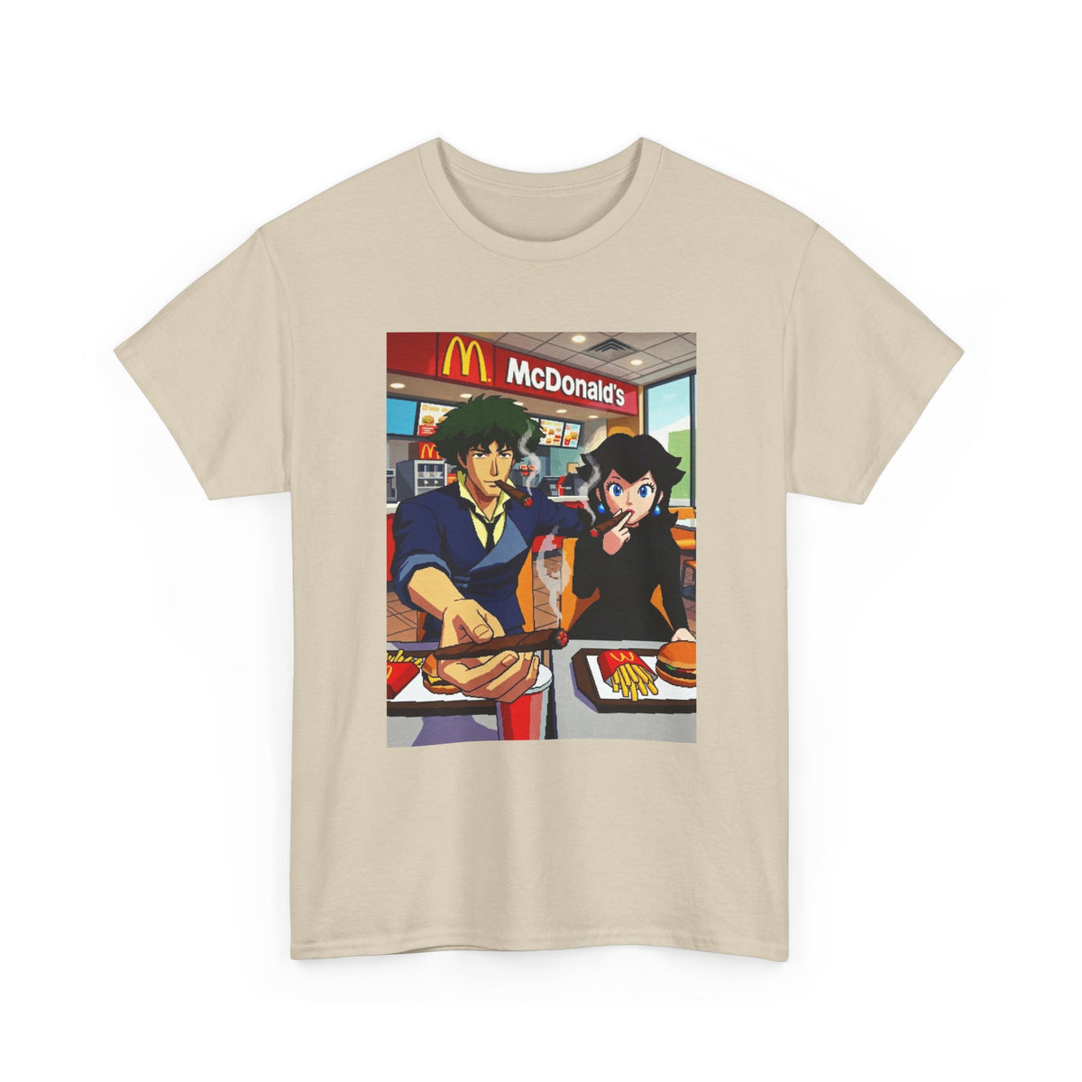 Spike and Bowsette Fast Food Smoke Session Tee