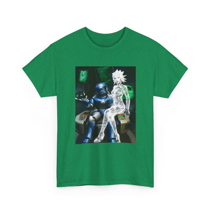 Cyborg & Hologram Flipping The Bird Tee