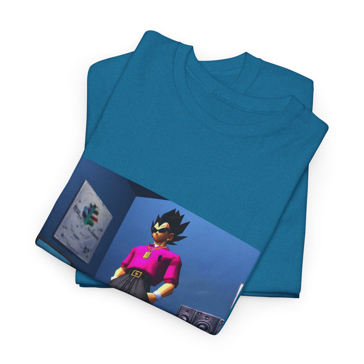 Y2K Vegeta Chilling With PlayStation Tee