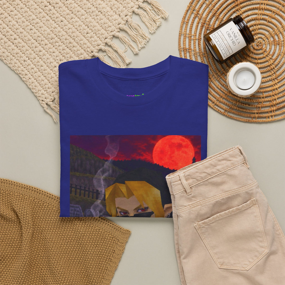 Mystic Green Canvas Graphic Tee