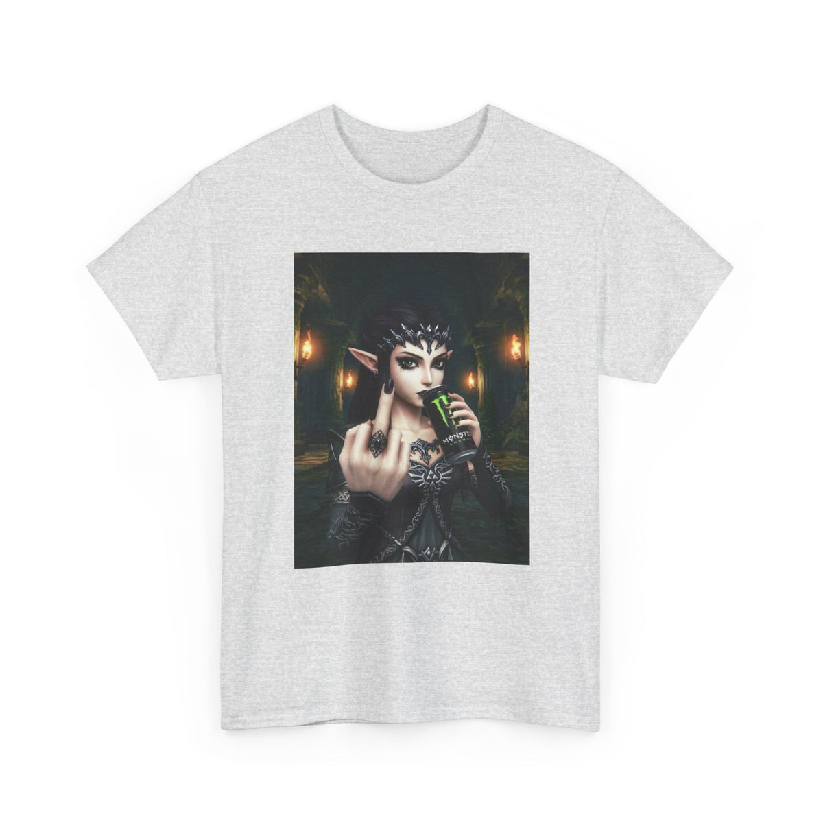 Edgy Elf Queen Flips You Off Tee
