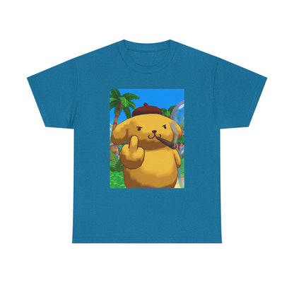Pompompurin Smoking Blunt Flipping Bird Tee