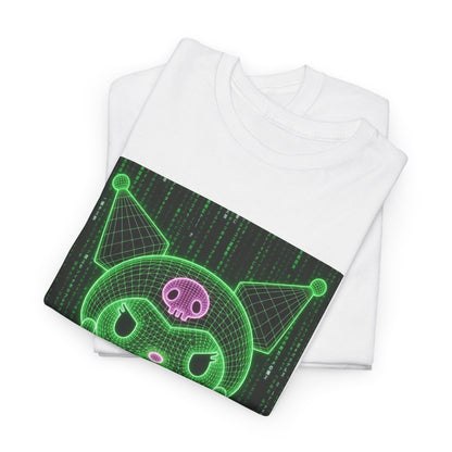 Wireframe Kuromi Flipping Off Tee