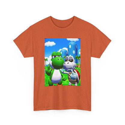 Yoshi And Dry Bones Flipping Off Tee (Design 7)