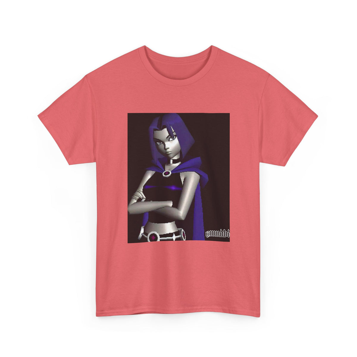 Pixelated Raven Standing Arms Crossed Tee