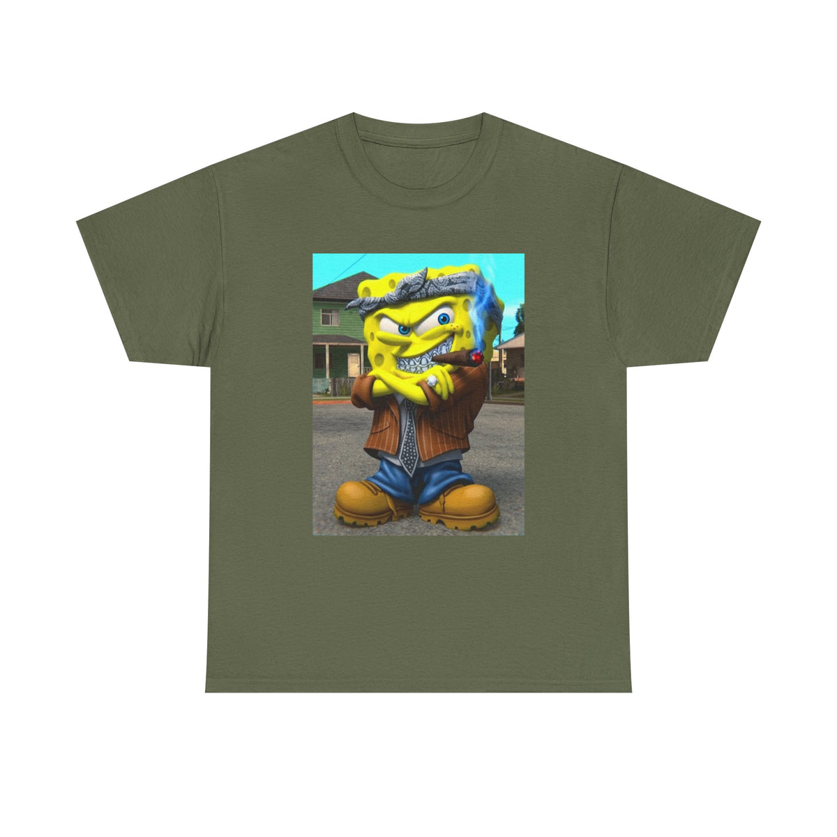 G'd Up SpongeBob Smoking Cigar Tee