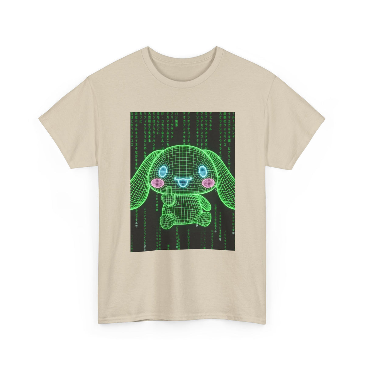 Wireframe Bunny Flips The Bird Tee