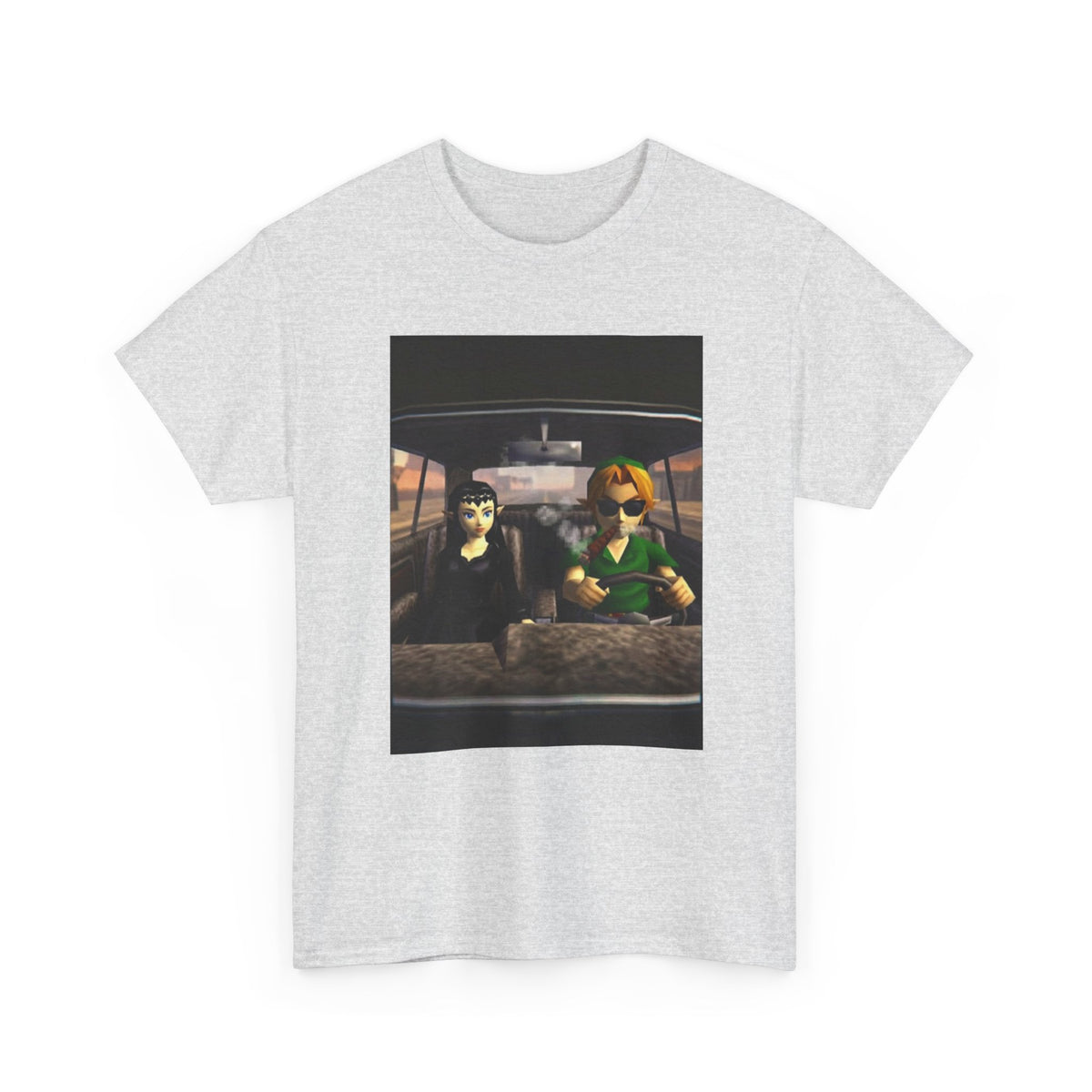 Link And Zelda Cruising And Smoking